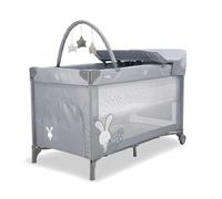 Asalvo - Travel cot Complete Rabbit - Grey (AV-19714)