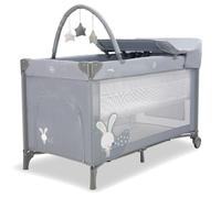 Asalvo Complete Bunny Travel Cot Argenté