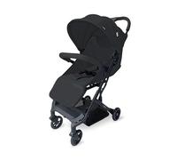 Asalvo TUMBUCTU Poussette ultra légère pour bébé, dossier inclinable, poussette urbaine, harnais 5 points, SPF50+, capote avec fenêtre, maniable, dès la naissance jusqu'à 23 kg, noir