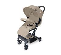 Asalvo TUMBUCTU Poussette ultra légère pour bébé, dossier inclinable, poussette urbaine, harnais 5 points, SPF50+, capote avec fenêtre, maniable, dès la naissance jusqu'à 23 kg, beige
