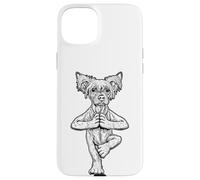 Asana Arbre de Yoga Chinois à crête pour Chien Coque pour iPhone 15 Plus