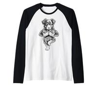 Asana Chien Chien Chiot Miniature American Shepherd Yoga Manche Raglan