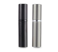 AsaNana Bouteille Vaporisateur de Parfum,5ML Vaporisateur Parfum Vide,Mini Portable Voyage Parfum Atomiseur Rechargeable(Gris&Noir)