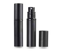 AsaNana Bouteille Vaporisateur de Parfum,5ML Vaporisateur Parfum Vide,Mini Portable Voyage Parfum Atomiseur Rechargeable(Noir&Noir)