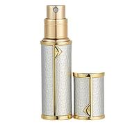 AsaNana Vaporisateur de Parfum 5ML, Rechargeable, Technologie de Remplissage Sans Entonnoir, Mini Portable, Voyage, Parfum Atomiseur, Cuir, Transparent