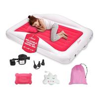 Asani Lit de Voyage Gonflable pour Tout-Petits avec Pompe électrique, Matelas Gonflable étanche avec Pare-Chocs de Protection renforcés, Comprend étui de Transport et Oreiller, Convient aux Enfants