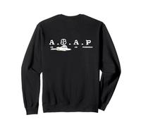 ASAP As Sloth As Possible BFF Girl Twin Art on Back Sweatshirt