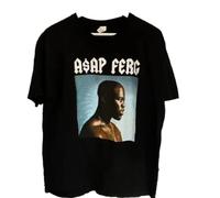 ASAP FERG Rap T Shirt Hip Hop ASAP Rocky TeeBlackXXL