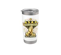 ASAP Rosaire catholique chrétien « Always Say A Prayer » Gobelet isotherme en acier inoxydable double paroi