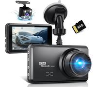 asas-S7 2.5K Dashcam Voiture Avant Arrière,Carte Sd 64G,Camera Embarquée Voiture 1600P+1080P Fhd,Ips 3.2"" Camera Voiture Grand Angle De 336 °,G-Capteur,Wdr,24H Mode Parking,Enregistrement En Boucle