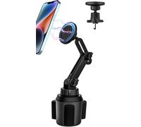 Asas456-Support Téléphone Voiture Magnétique [2-Pack] Support Téléphone Porte Gobelet Voiture Magsafe & Support Aimanté Grille Aeration Voiture Pour Iphone Série/Étui Magsafe/Tous Les Phone