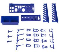 Asassortiment 28 porte-outils mur à trous crochet supolypropylèneort rail