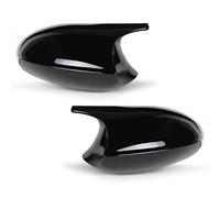 Asasytal Couvre-Miroirs de Portes, Cache Lentille Indicateur de Rétroviseur Latéral Compatible avec BMW E87 E81 E82 E88 E90 E91 E92 E93 PRE-LCI Capuchon de rétroviseur, Noir Brillant, 1 Paire