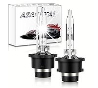 Asasytal D2R Ampoules Xénon 35W 6000K Remplacement de l'ampoule, White Conversion Xénon Lumineux Kit de Mise à Niveau Bi HID Lampe à décharge d'ampoule de Mise à Niveau de Phare Xenarc,Lot de 2