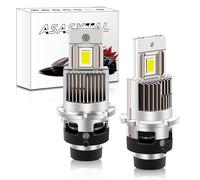 Asasytal D2S D2R Ampoules de Phare LED HID, 35W 6500K Blanc Pur Canbus sans Erreur, Plug & Play Direct avec Ballast d'origine, Remplace des Xénon OEM pour Conversion Lampe de Voiture LED, 1 Paire