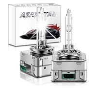 Asasytal D3S Ampoules Xénon 35W 6000K Blanc de Diamant Phares à Décharge Haute Intensité Brillants Ampoule de Rechange au Xénon, pour la Mise à Niveau au Xénon, Tout en Metal Phares De Voiture,1 Paire