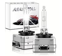Asasytal D3S Ampoules Xénon de Phares HID 35W 12V Blanc 6000K Super Lumineuse Lampe à Décharge Kit de Rénovation de Phares Bi HID Xenarc Mise à Niveau pour les Ampoules Xénon d'origine,1 Paire