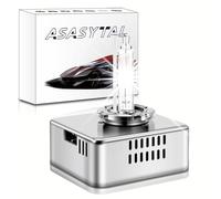 Asasytal D5S Xenon Ampoule, 6000K Lumière Blanche Pur, 35W Phare HID OEM Upgrade, XENARC Original D5S Ampoules de Rechange 66540 12410C1 PK32d-7, 1 Unité