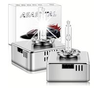 Asasytal Kit D5S Xenon 6000K HID, 35W 12V Lumière Blanche Pur, XENARC Original D5S Ampoules de Remplacement 66540 12410C1 PK32d-7, 2 Unités