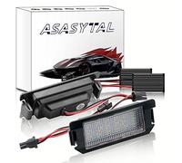 Asasytal LED Éclairage Plaque Immatriculation, 18 SMD Feux de Plaque d'immatriculation, Blanc Super Brillant with Canbus Compatible avec Hyundai Ve-loster Genesis Coupe Ki-a Soul, 2 Pièces