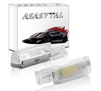 Asasytal LED Lampes de Miroir de Vanité de Visière Liseuse, Éclairage Intérieur Blanc pur Compatible avec Golf 4/5/6 1J1 Va-riant 1J5 Jet-ta 5 Pas-sat B6/7 CC Polo 9N3 Po-lo 6R etc., 2 Pièces