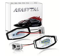 Asasytal LED Lumière de Plaque D'immatriculation, Lampes à Plaque D'arrière LED 6000K Xenon Blanc Compatible avec Honda 7/8/9th Gen Ci-vic Pi-lot Ody-ssey Acu-ra MDX RL TL TS RDX ILX, 2 Pièces