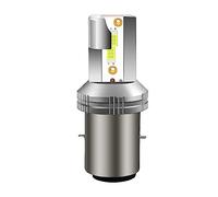 Asasytal S2 Ba20d LED Phare, Ampoule de Phare de Moto à LED, DC12V/24V 20W Haut/Bas Faisceau Phare, +350% Super Lumineux 2500 Lumens 6500K Blanc pour Moto Scooter,Voitures Électriques, 1 Pc