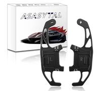Asasytal Shifter Extensions Décoration, Vitesse de Palettes, Changement Métal Paddle Compatible avec VW Golf GTI R R-line GTD GTE MK7 7 POLO GTI Scirocco 2019 Intérieure Accessoires, 1 Paire Noires
