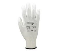 Asatex Gants de protection contre les coupures T. 9 blanc HDPE avec polyuréthane EN 388 Quantité:10