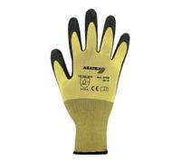 Asatex Gants T. 8 jaune/noir nylon avec latex naturel EN 388 cat. II Quantité:12
