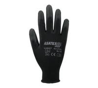 Asatex Gants T. 8 noir nylon avec polyuréthane EN 388 cat. II ASATEX Quantité:12