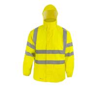 Asatex Veste de pluie de signalisation taille L jaune 100 % PES PREVENT Quantité:1