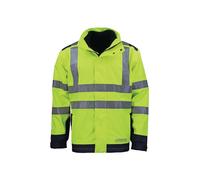 ASATEX Veste protect. contre intempér., flammes taille XL jaune/bleu 98 % pol...