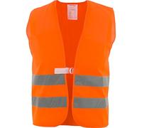 Asatex WTP Gilet Haute Visibilité en Polyester, Orange Vif