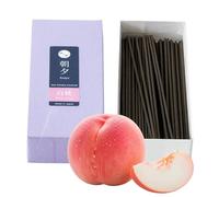 Asayu Japan Bâtons d'encens à faible fumée 40 g Parfum pêche blanche pour la méditation du matin ou du soir, détente ou yoga, fabriqué au Japon
