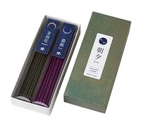 Asayu Japan Batons Encens à Faible Fumée Parfum Floral Jasmin et Rose, Fabriqué au Japon 40g, pour Détente, Yoga, et Relaxation
