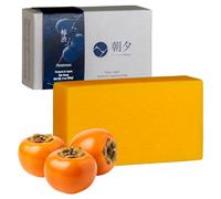 Asayu Japan, Savon Japonais Artisanal aux Tanins de Kaki, Désodorisant et Anti-odeurs Corporelles Naturel, Barre Solide pour le Visage et le Corps, Alternative au Savon de Marseille, Anti-Bactérien,