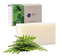 Asayu Japan, Savon Naturel Japonais Artisanal Hinoki Cyprès Japonais, Fabrication Artisanale à froid, Barre Solide Visage et Corps, Alternative Savon de Marseille, Glycérine naturelle, Éclat Hydratant