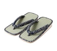 Asayu Japan Tatami Setta Zori « Zen Flow », Sandales Japonaises Unisexes 28 cm | Fait Main au Japon | Semelle Tatami Igusa & Base Caoutchouc | Chaussons Traditionnels pour Intérieur & Été