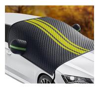 ASBHFC Bâche Pare-Brise Voiture 4 Saisons pour Skoda Yeti (5L 2009-2017), Protection Anti-Givre Neige et Glace en Hiver, Pare-Soleil avec Couvre-Rétroviseurs pour l’Été,Yellow