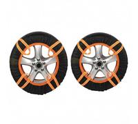 ASBHFC Chaussettes Neige Voiture pour Citroën C3 (FC FN SC SX SY CC 2002-2025 2026), Installation Facile & Rapide, Dispositif Antidérapant Efficace sur Neige et Verglas,2PCS