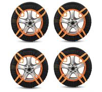 ASBHFC Chaussettes Neige Voiture pour Citroën Jumpy/Spacetourer (I II III 1994-2025 2026), Installation Facile & Rapide, Dispositif Antidérapant Efficace sur Neige et Verglas,4PCS