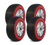 ASBHFC Chaussettes Neige Voiture pour Renault Twingo III (2014-2025 2026), Antidérapant pour Pneus, Adhérence sur Neige et Verglas, Alternative aux Chaînes Métalliques,4PCS