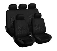 ASBHFC Couvre Siège Voiture Design Pneu pour Ford B-Max (JK8 2012-2017), Protection pour Rénover Votre Intérieur, Ajustement Lavable pour Véhicules - Noir,5 Piece Set