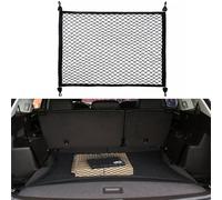 ASBHFC Filet de Coffre Robuste pour Mini Cooper (R53 R56 F55 F56 J01 2001-2025 2026), 80x60cm, Organisateur Élastique pour Bagages, Courses et Outils, Kit de Fixation avec Crochets et Vis Inclus