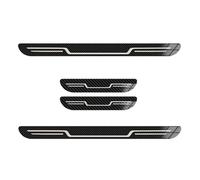 ASBHFC Lot de 4 Plaques de Seuil de Porte pour V-W Polo (2017-2025 2026), Style INOX Protection Anti-Rayures Autocollante pour Portes Avant et Arrière,pédale de Bienvenue,C