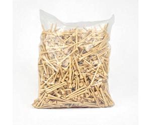 Asbri Golf Bamboo Tees Bambou Naturel, 70 mm
