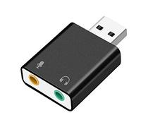 Asbter USB Carte Son Externe Adaptateur USB Carte Audio 3D Stéréo Jack 3.5mm Écouteur Micphone Carte pour Ordinateur Portable PC Ordinateur Portable