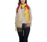 asbwuo Bufanda de cachemira cálida de invierno con mapa de la bandera de Montenegro, pashmina larga para mujer, chal con borlas