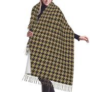 asbwuo Bufanda de cachemira con flecos en color topo pálido. Las bufandas de seda de otoño e invierno son las más cálidas y suaves. Un poncho, chal o accesorio de moda.